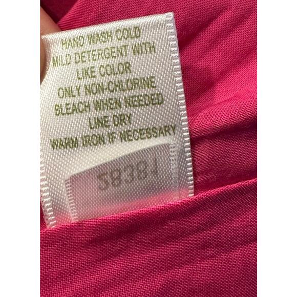 Garnet Hill Pink Eyelet Dress Fuchsia Lace Sundress - Picture 7 of 7